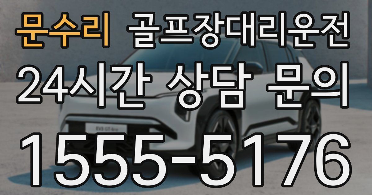 골프장대리운전 서비스