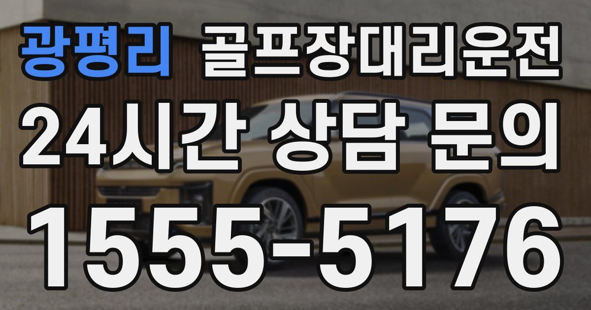 골프장대리운전 서비스