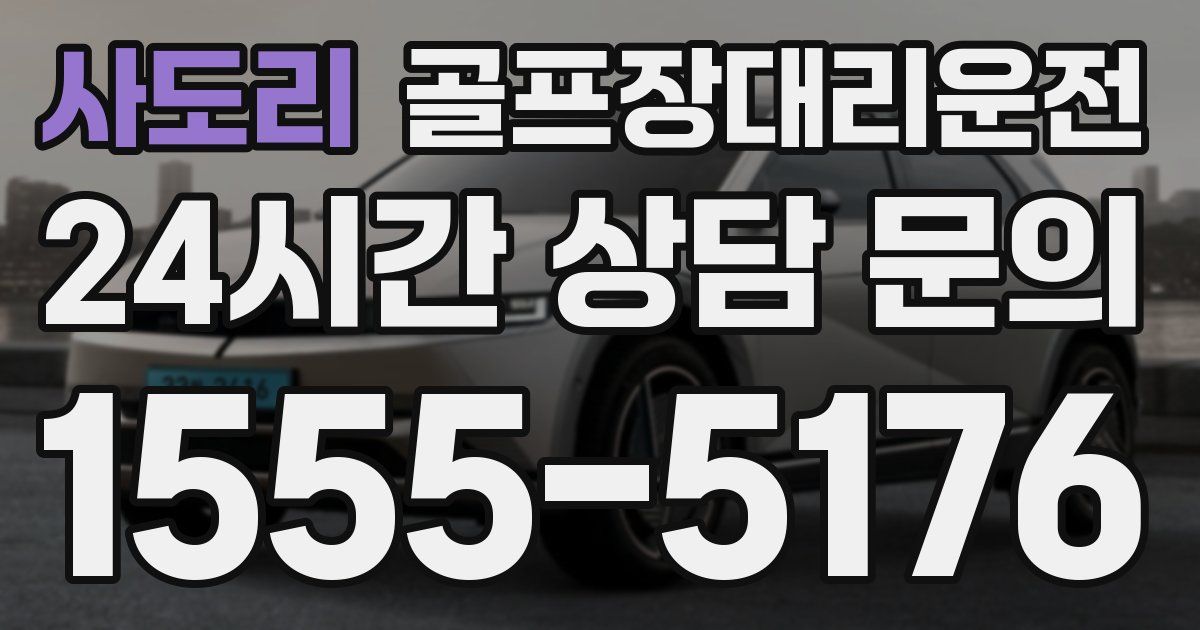 골프장대리운전 서비스