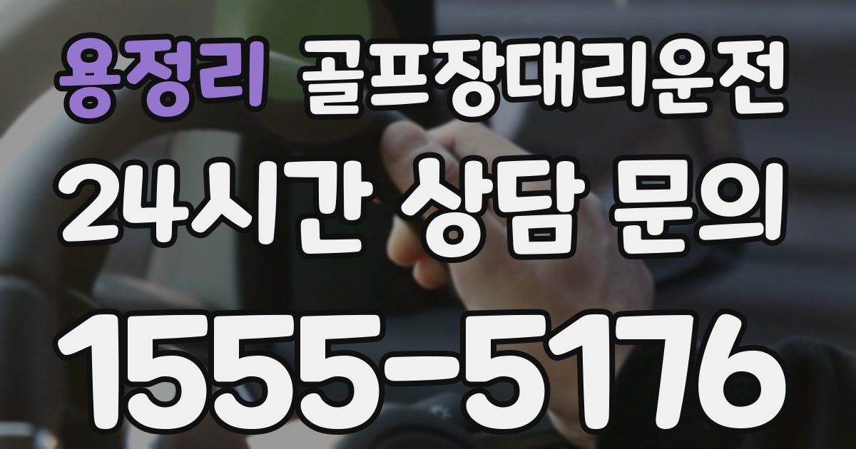 골프장대리운전 서비스