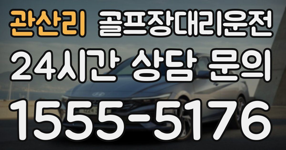 골프장대리운전 서비스