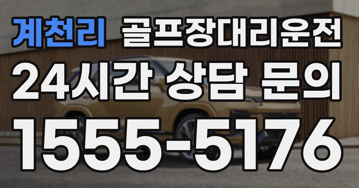 골프장대리운전 서비스