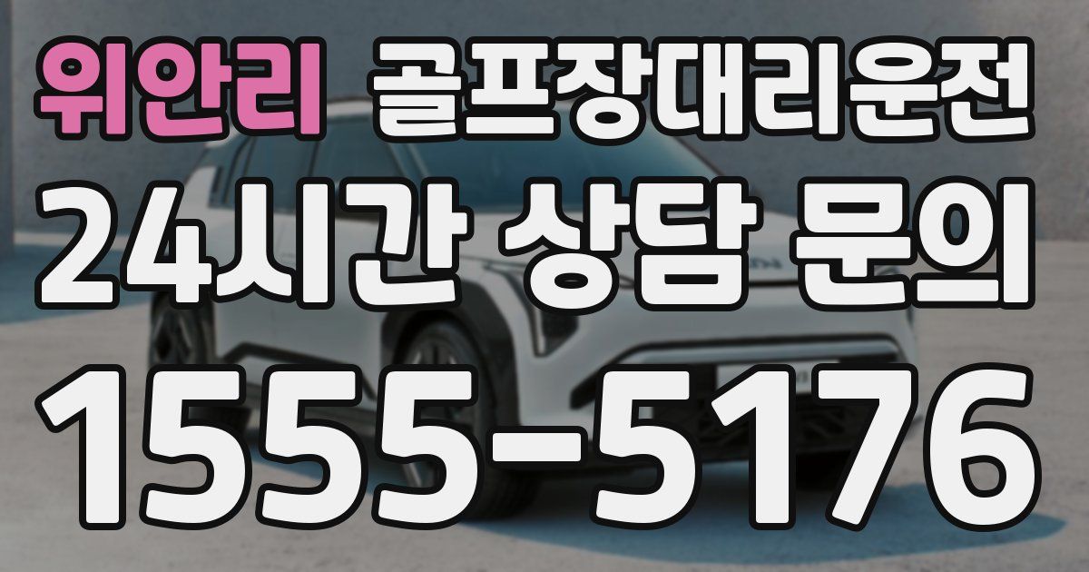 골프장대리운전 서비스