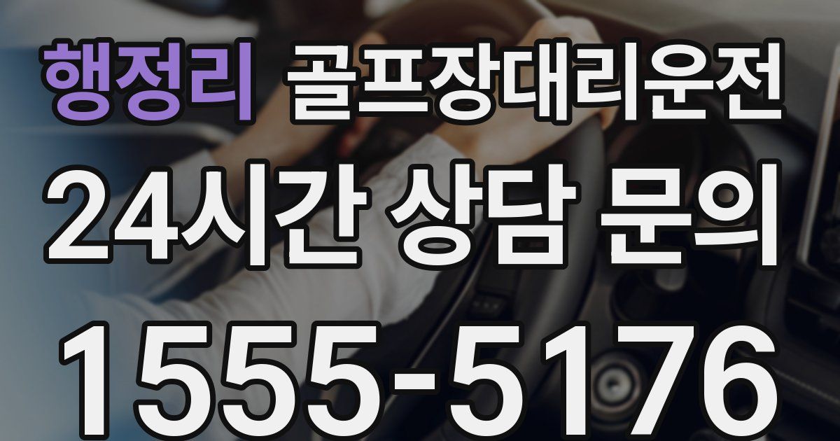 골프장대리운전 서비스