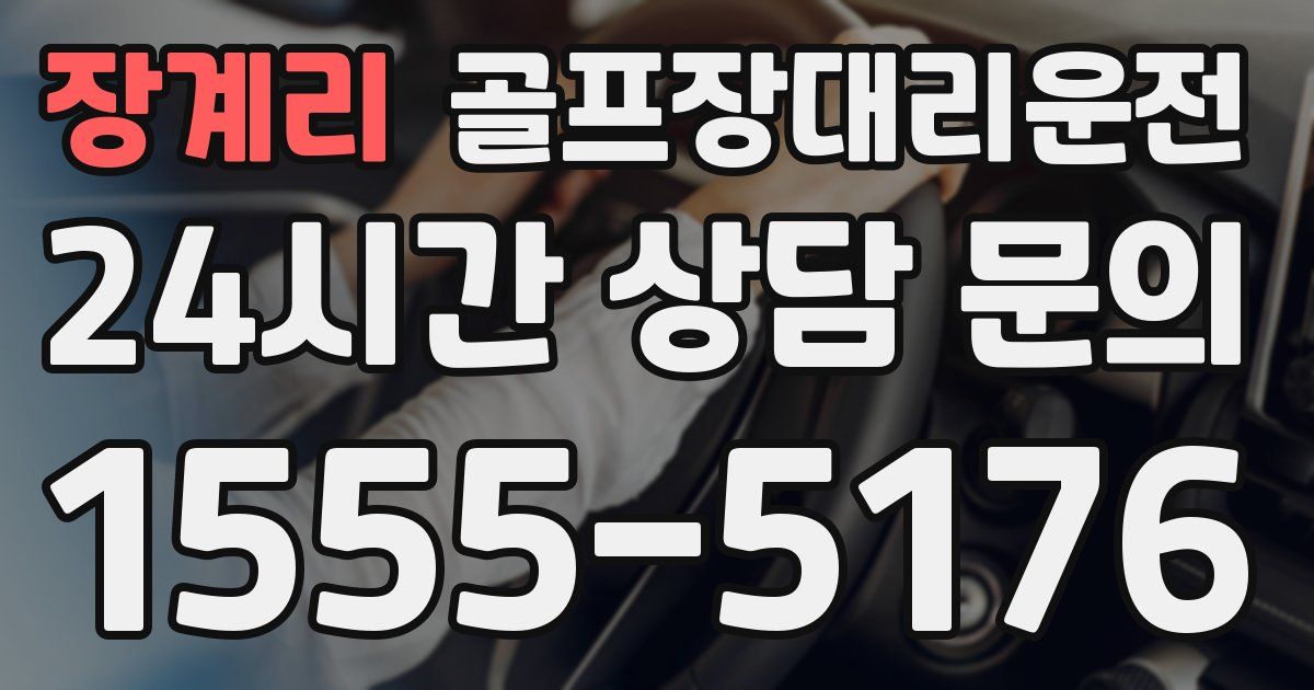 골프장대리운전 서비스