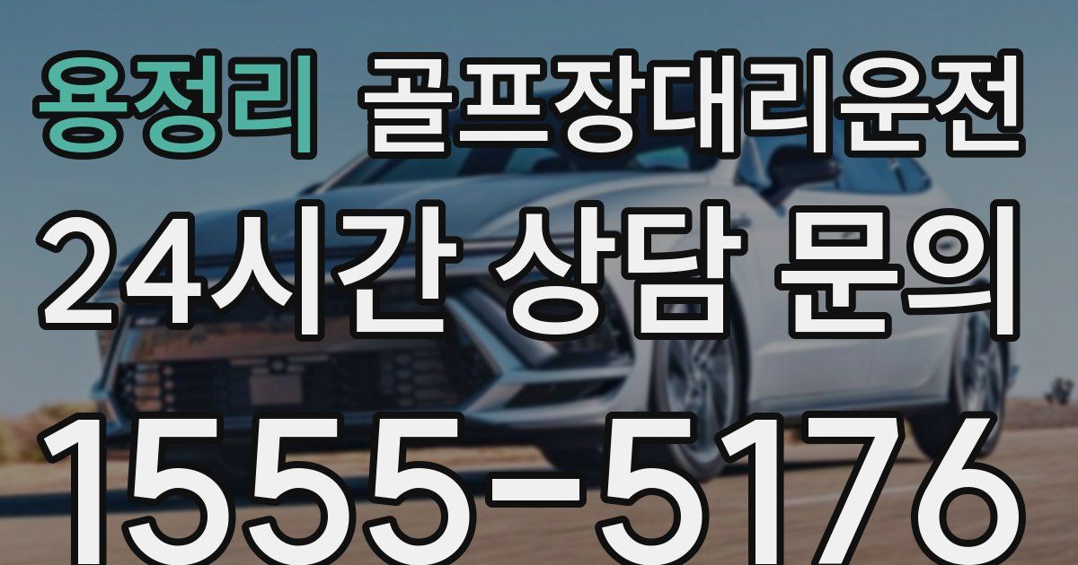 골프장대리운전 서비스