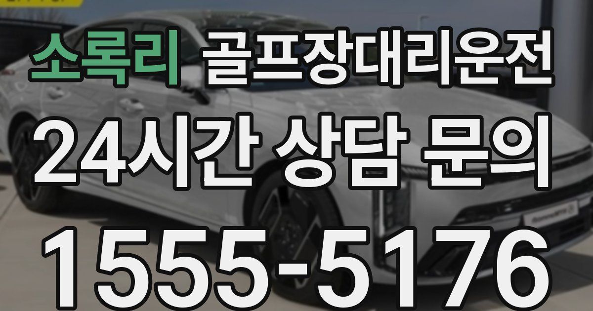 골프장대리운전 서비스