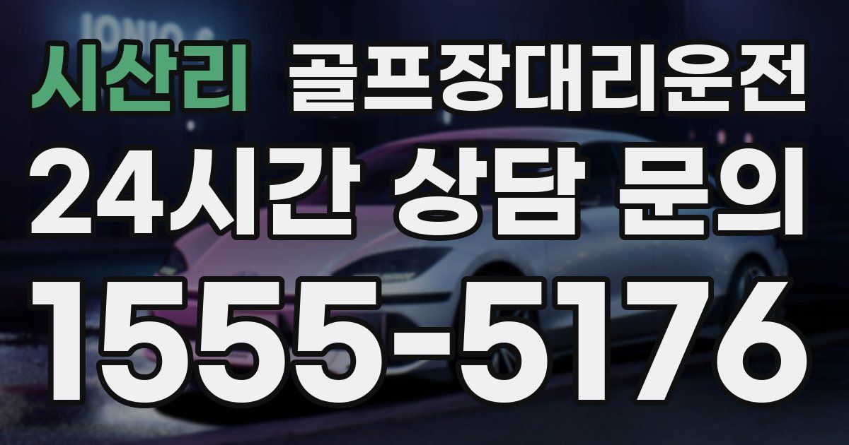 골프장대리운전 서비스