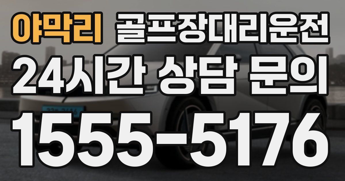 골프장대리운전 서비스