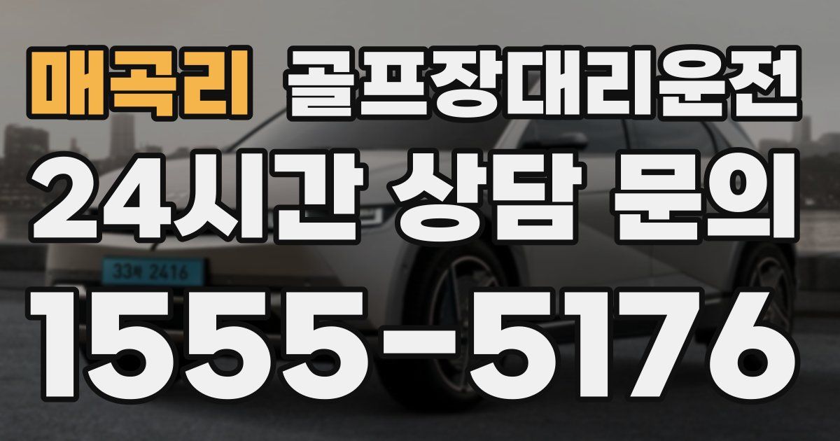 골프장대리운전 서비스