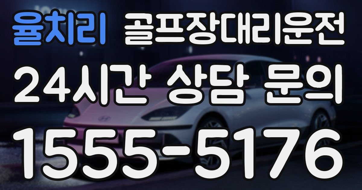골프장대리운전 서비스