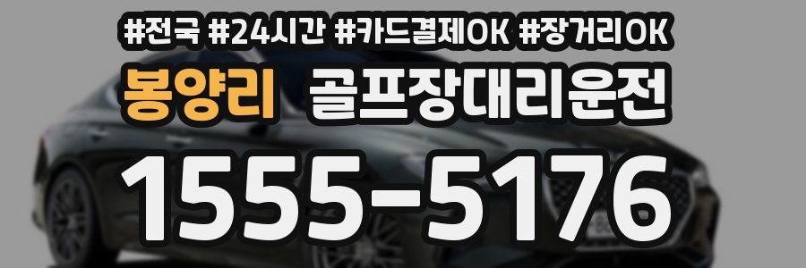 봉양리 골프장대리운전