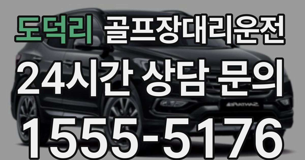 골프장대리운전 서비스