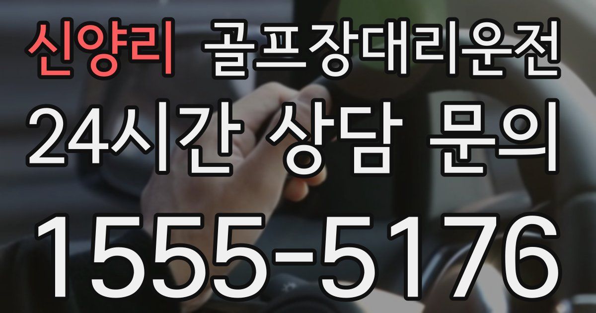 골프장대리운전 서비스