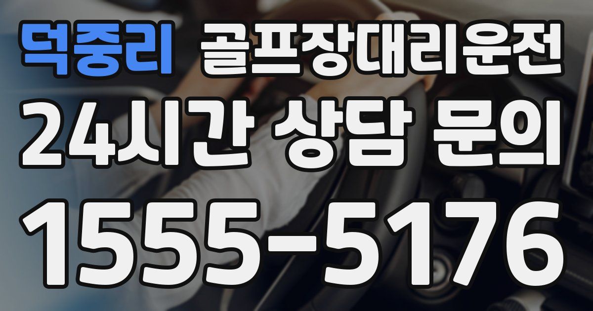골프장대리운전 서비스