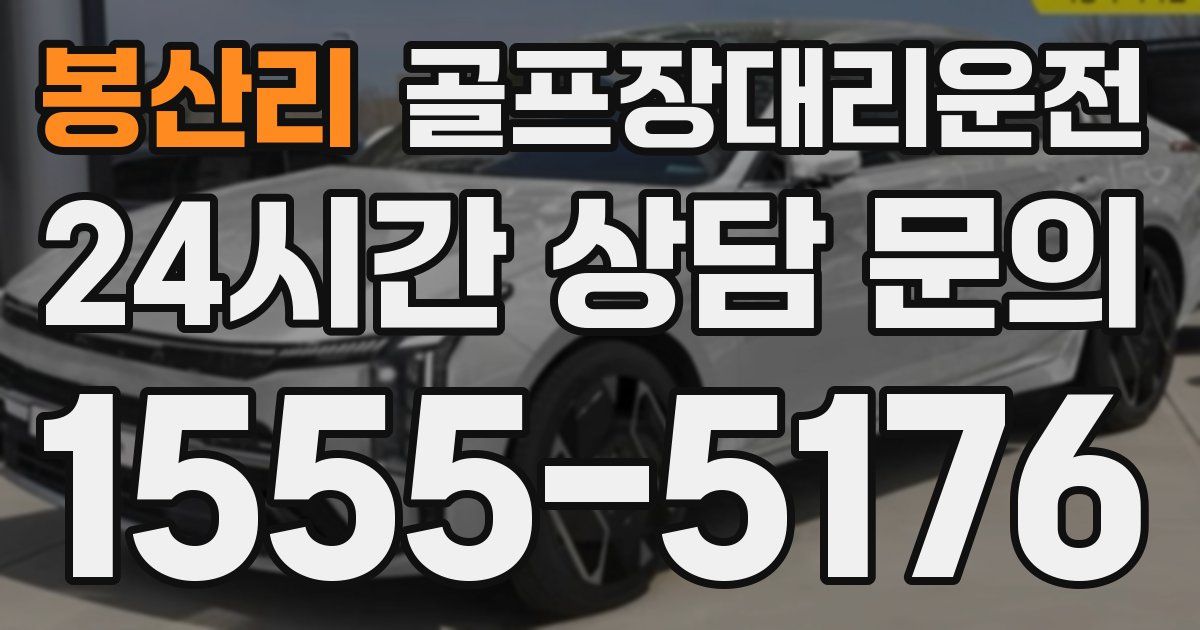 골프장대리운전 서비스