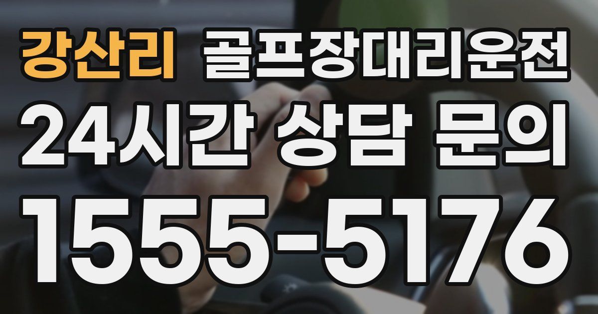 골프장대리운전 서비스