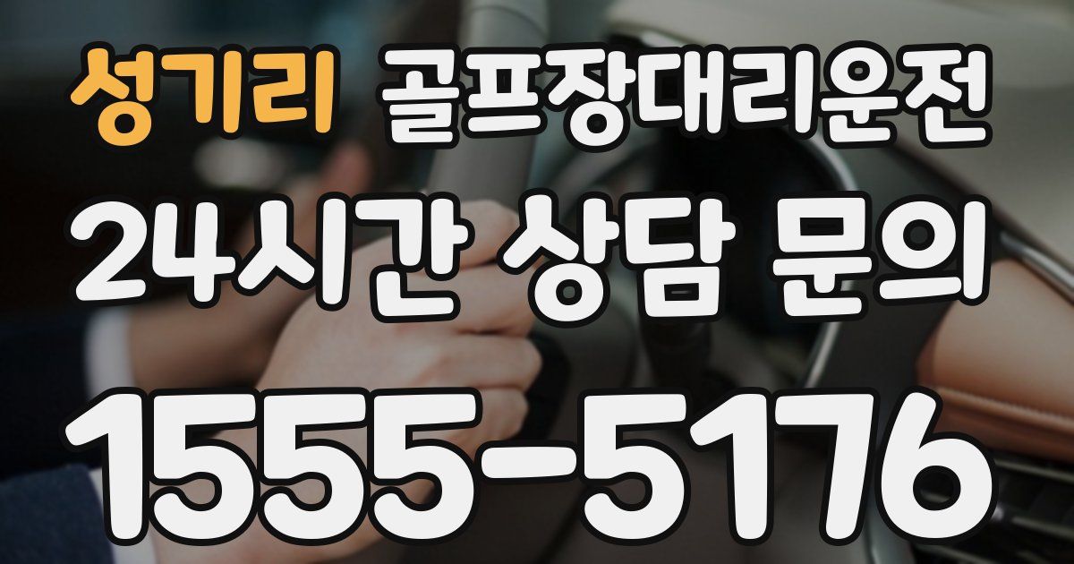 골프장대리운전 서비스