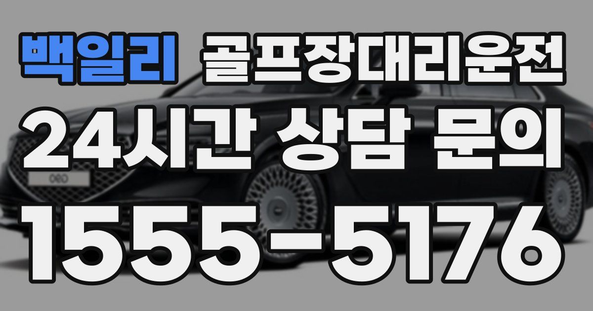 골프장대리운전 서비스