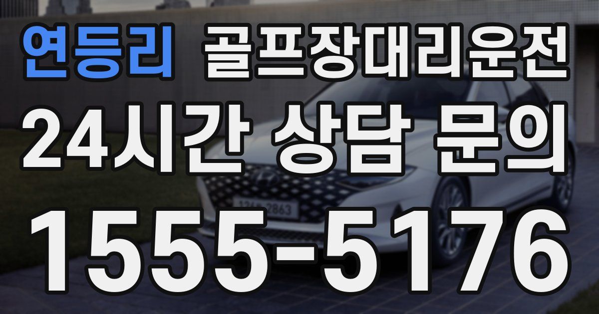 골프장대리운전 서비스