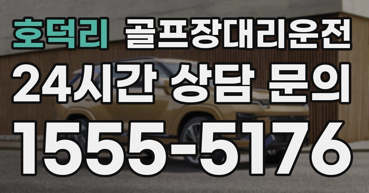 골프장대리운전 서비스
