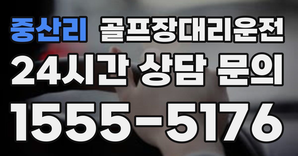골프장대리운전 서비스