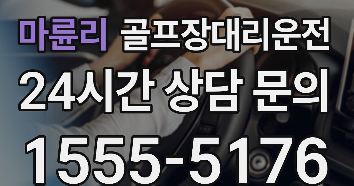 골프장대리운전 서비스