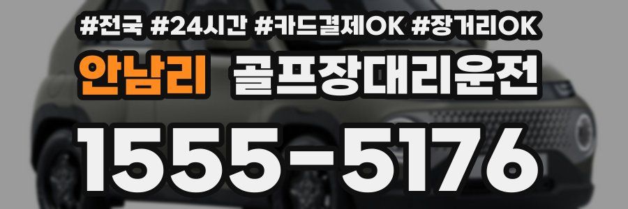 안남리 골프장대리운전