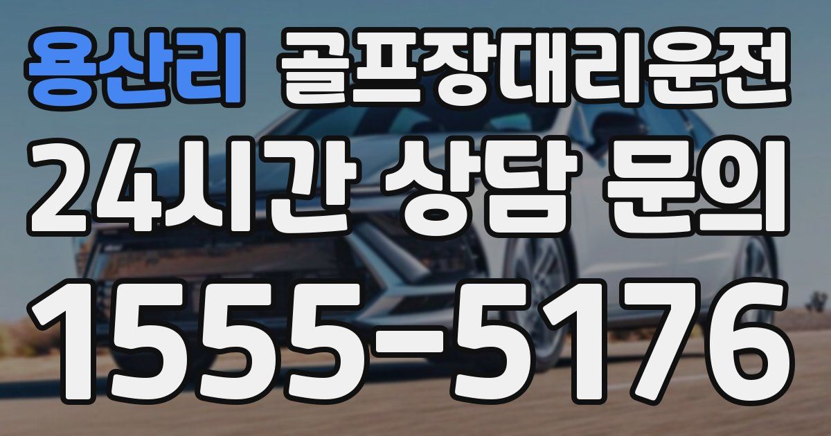 골프장대리운전 서비스