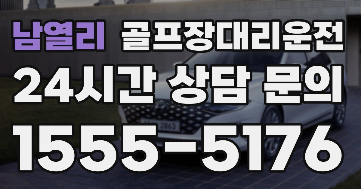 골프장대리운전 서비스