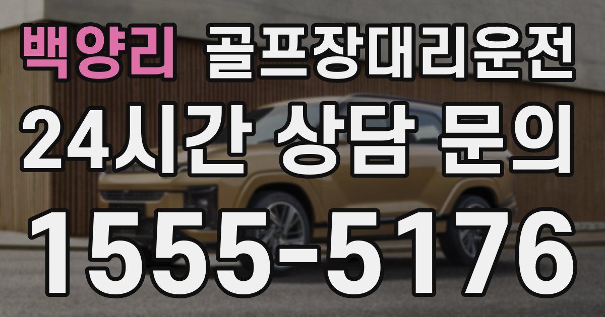 골프장대리운전 서비스