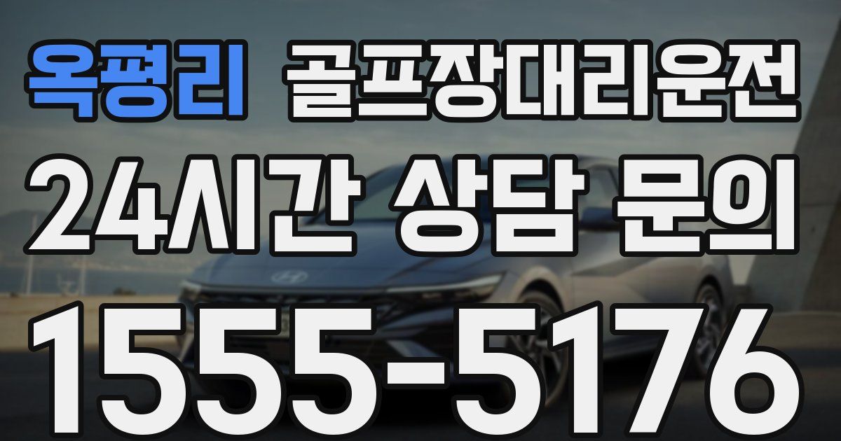 골프장대리운전 서비스