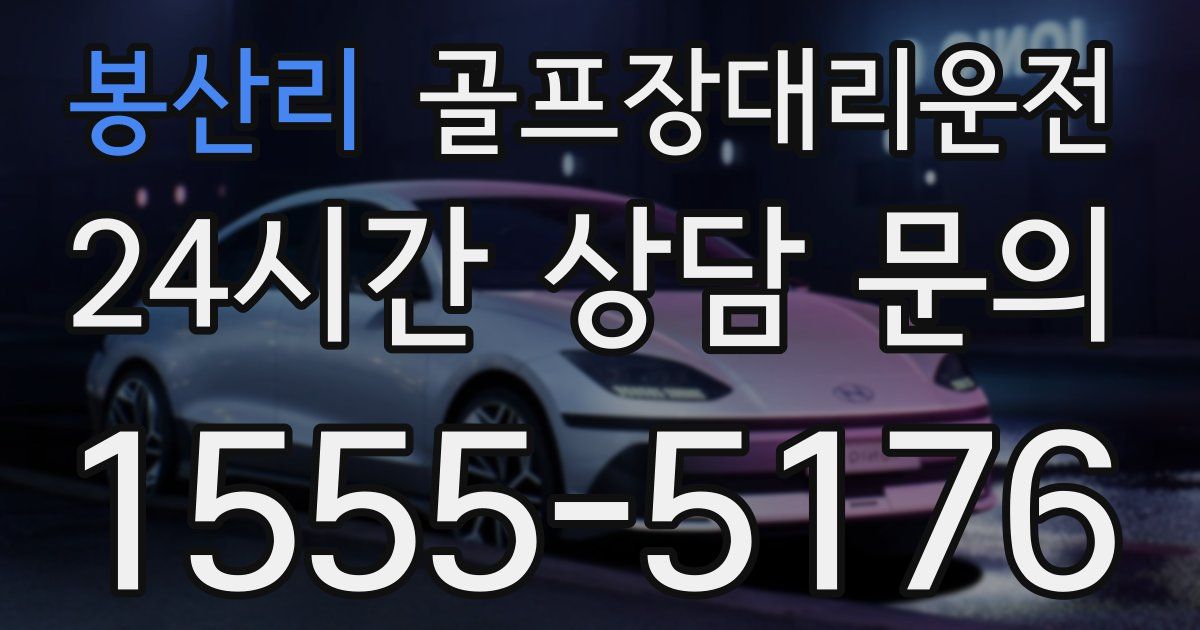골프장대리운전 서비스