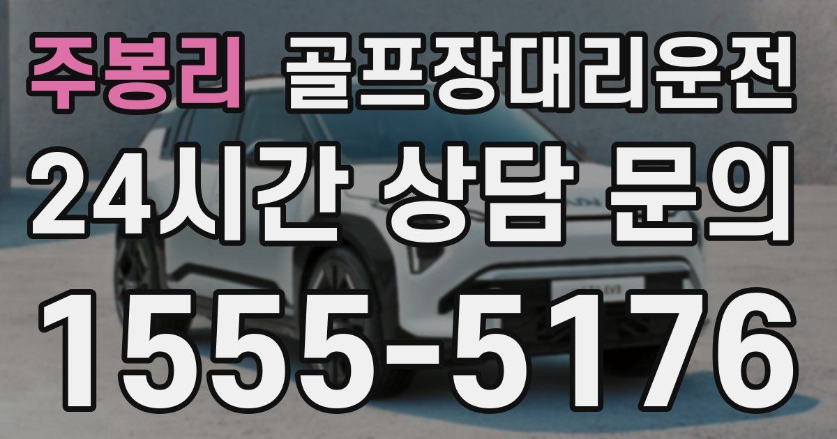 골프장대리운전 서비스