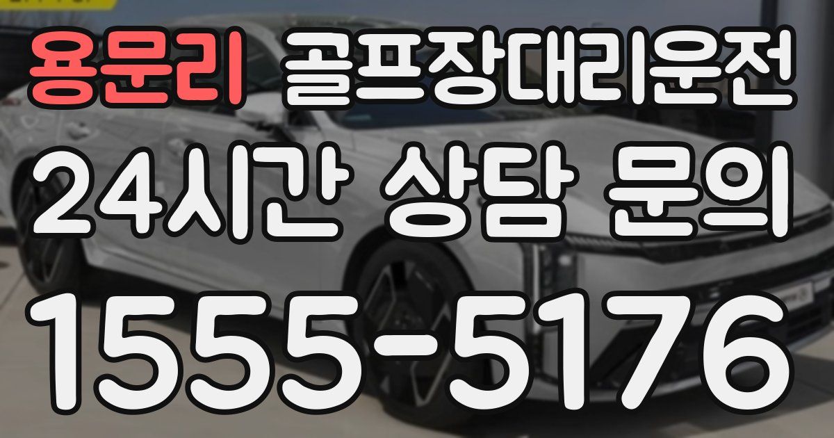 골프장대리운전 서비스