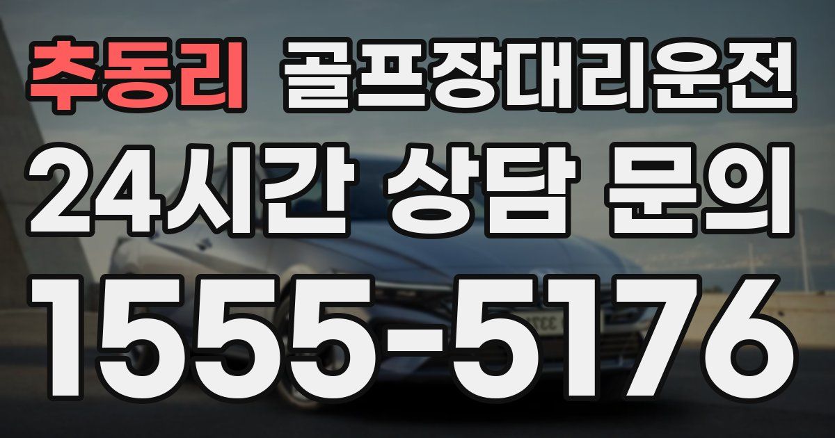 골프장대리운전 서비스