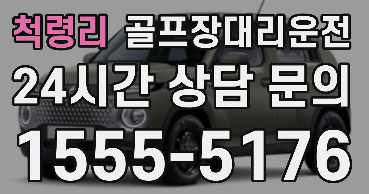 골프장대리운전 서비스