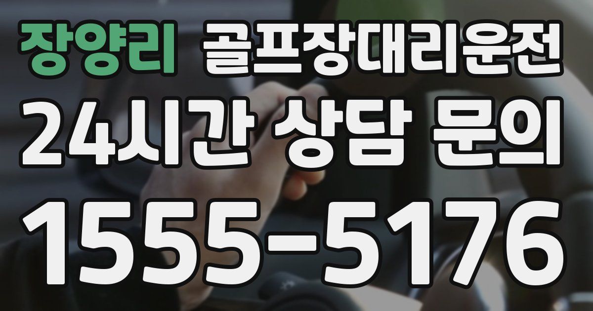 골프장대리운전 서비스