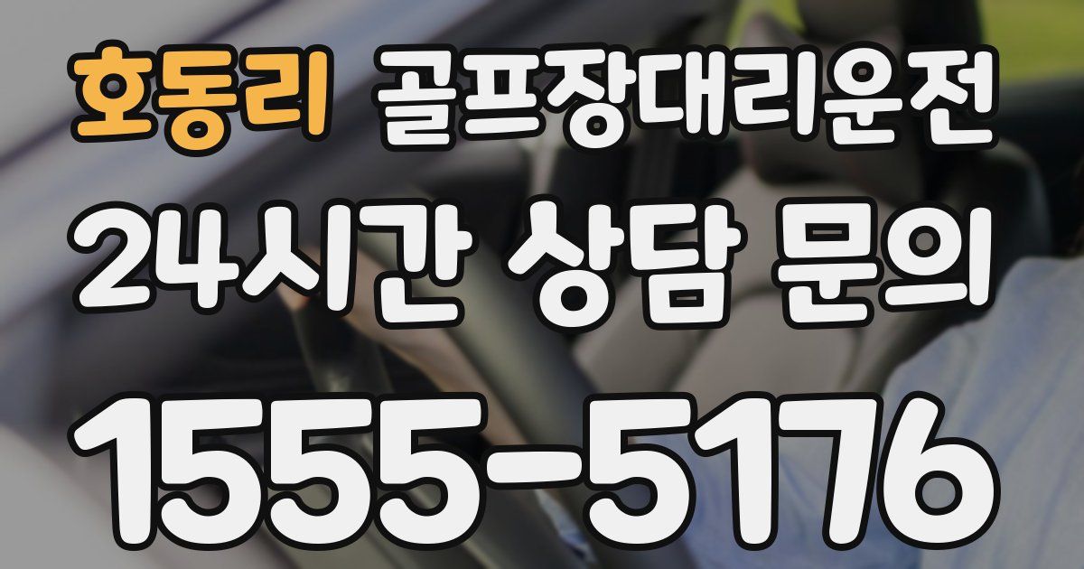 골프장대리운전 서비스