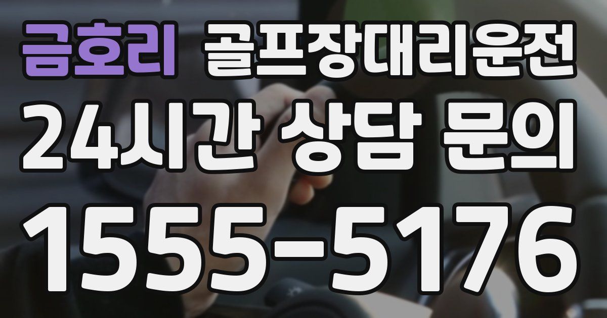 골프장대리운전 서비스