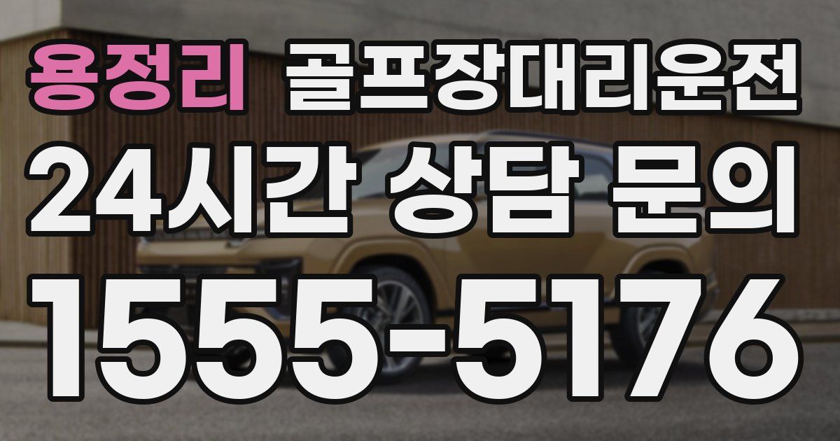 골프장대리운전 서비스