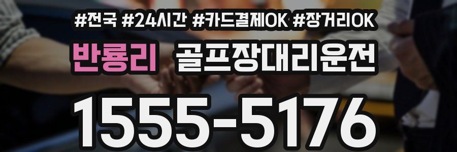 반룡리 골프장대리운전