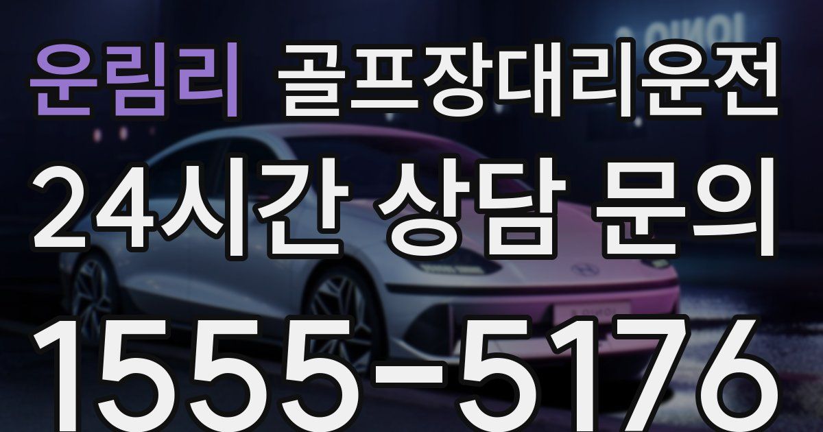 골프장대리운전 서비스