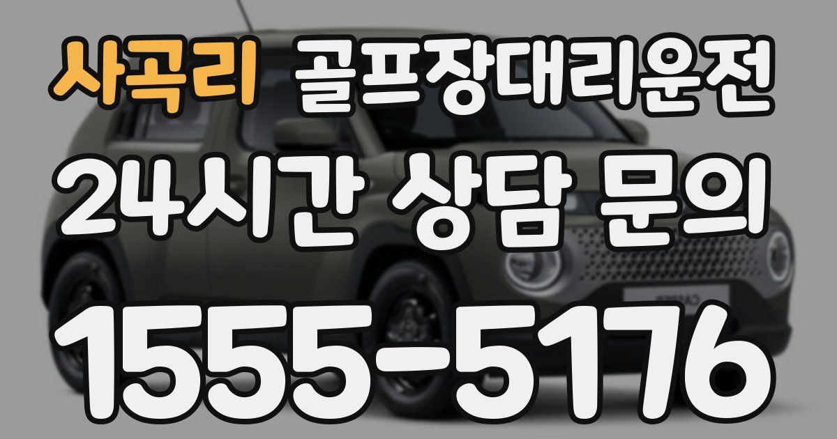 골프장대리운전 서비스