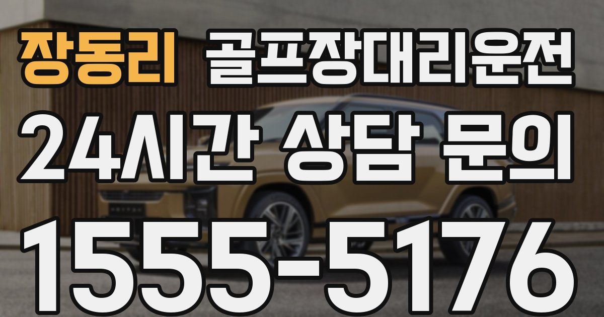 골프장대리운전 서비스