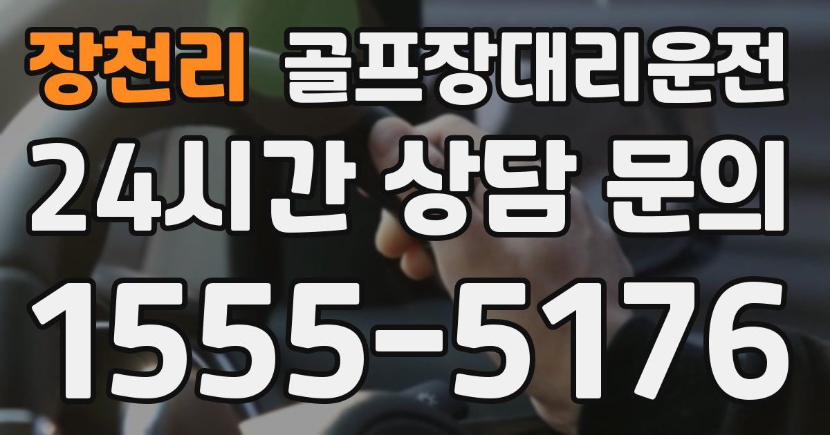 골프장대리운전 서비스