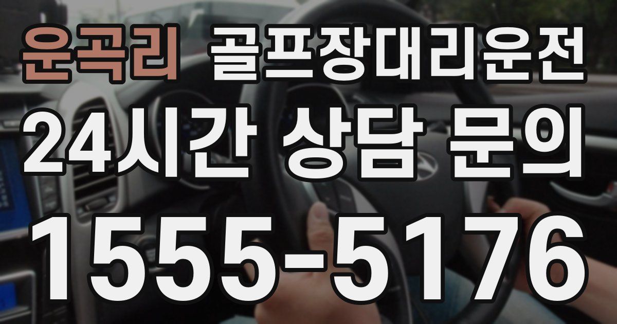 골프장대리운전 서비스