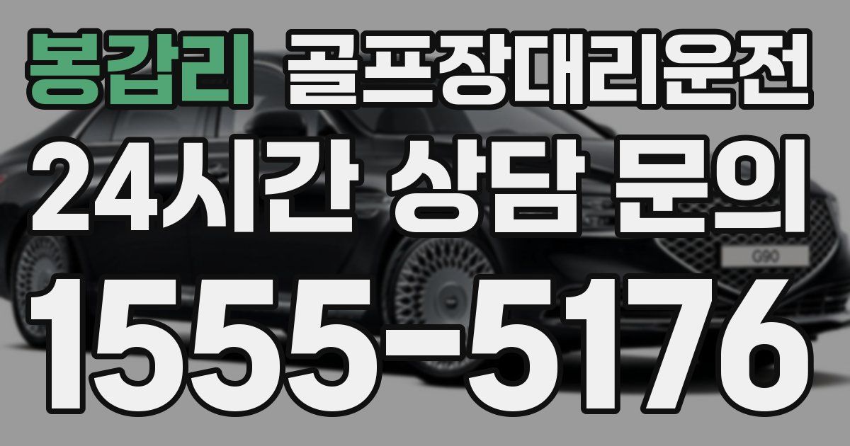 골프장대리운전 서비스
