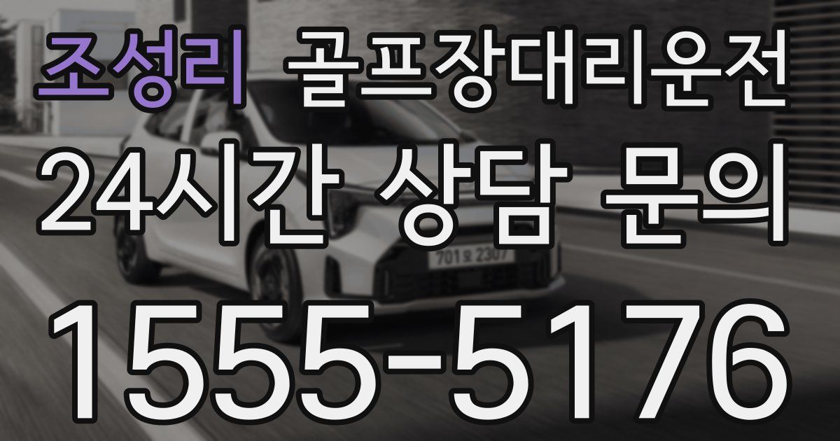 골프장대리운전 서비스