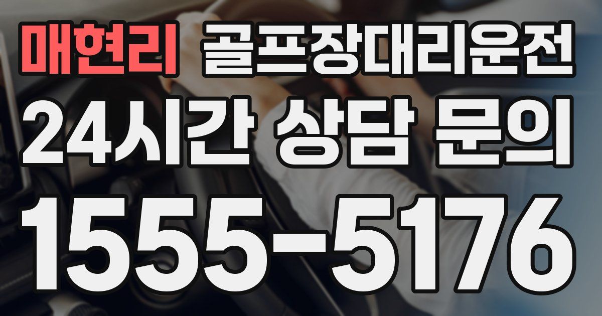 골프장대리운전 서비스